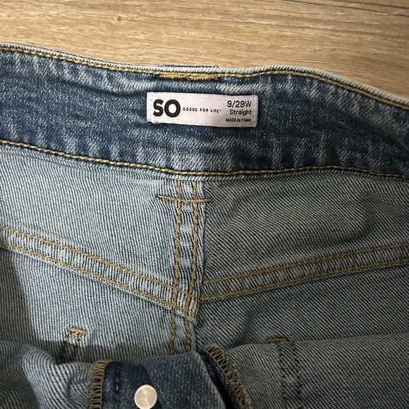 SO Relaxed Fit Distressed Blue Jeans - Picture 3 of 12